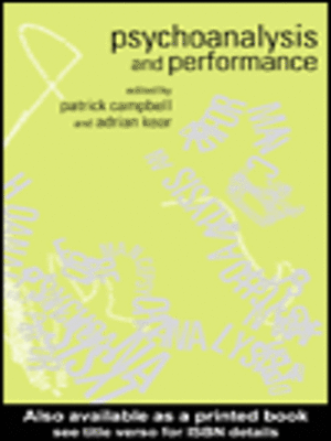 cover image of Psychoanalysis and Performance